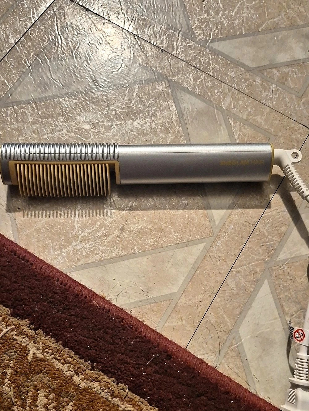 Heated Hair Styling Tool Gray Gold